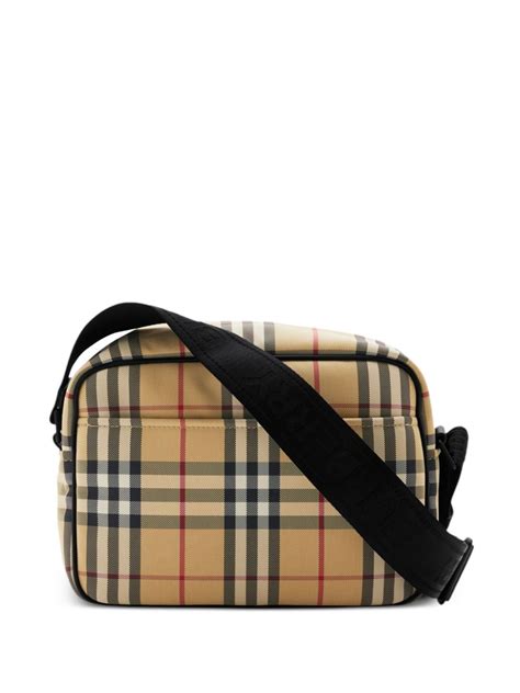 burberry vintage check messenger bag|pre owned Burberry bags.